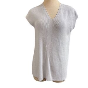 NWT J. Jill Wearever Collection Marble Grey Tunic Top Size SP Small New